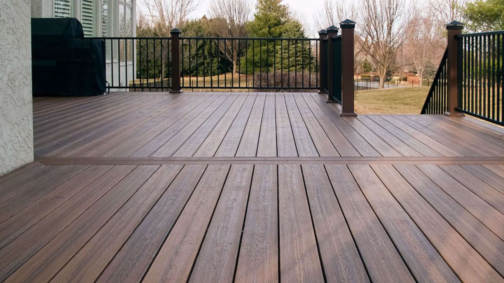 Decking fence installed by Alpine Fence & Deck