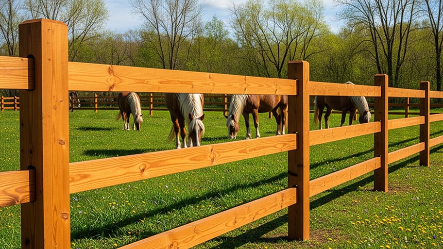 Ranch Rail installed by Alpine Fence & Deck in Utah