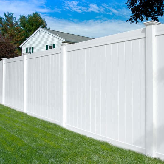 Vinyl Fencing installed by Alpine Fence & Deck